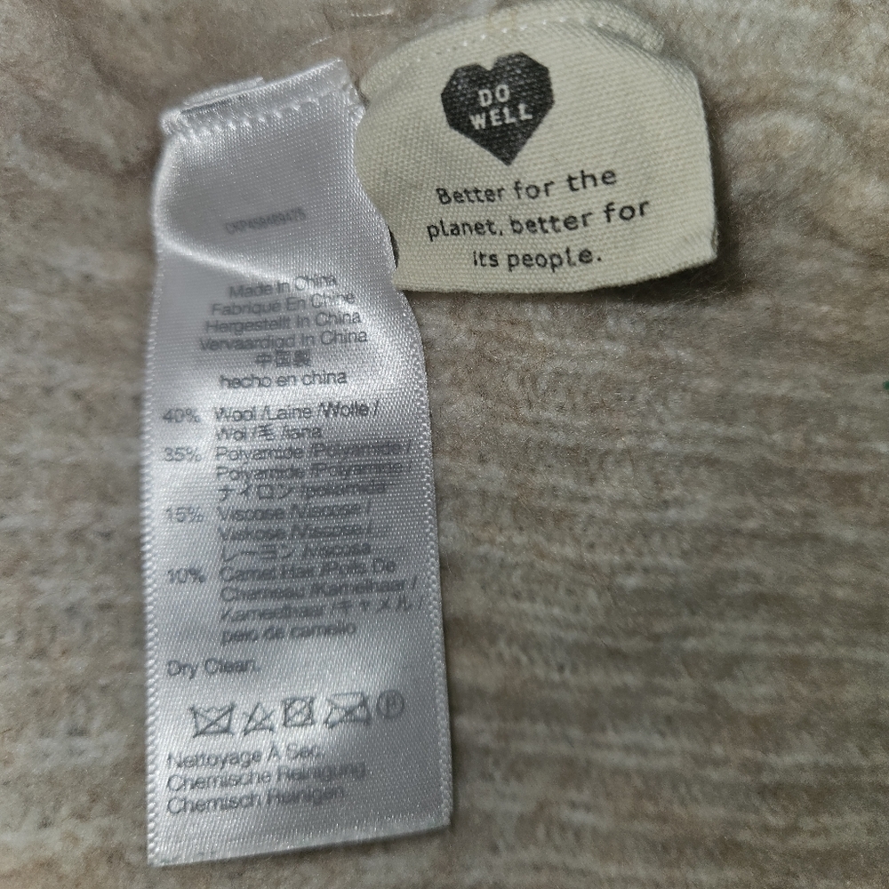 NWOT Madewell Cream Ribbed Sweater - Picture 5 of 5